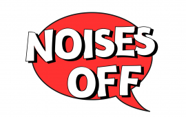 Noises Off logo created by using word art