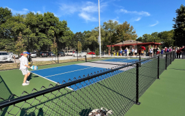 Pickleball Players on Pickleball Court at Cody Park