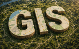 GIS Logo with Leavenworth information