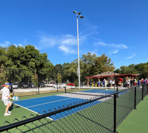 First Volley on New Pickleball Courts 091024
