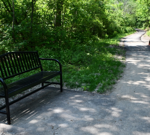 Havens paved trails with benches