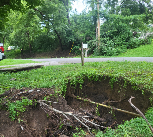 Sinkhole at Franklin St.