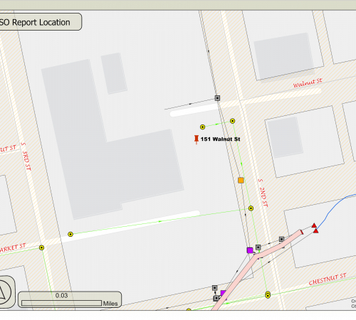 SSO Report location - 151 walnut st