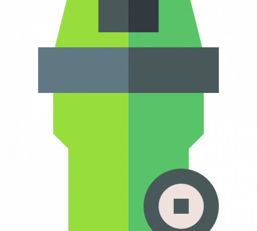 trash can green icon
