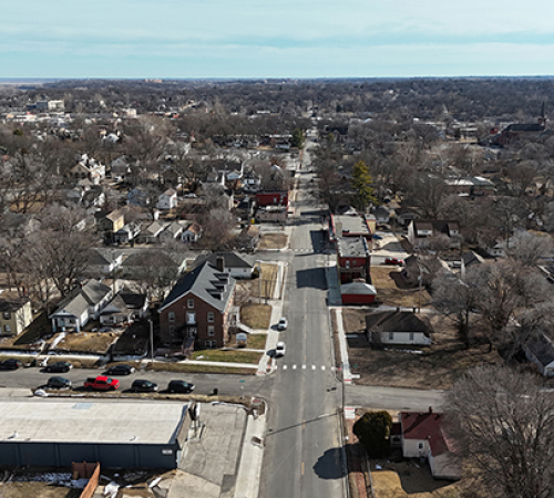 7th Street Corridor overhead photograph