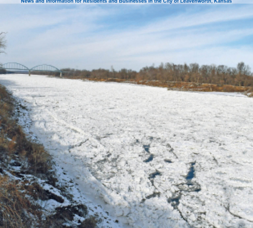 First City Connection Winter Spring 2026 image of cover page with words First City Connection and photo of river with ice on it in winter