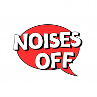Noises Off logo created by using word art