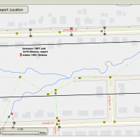 Map of affected area for sso report