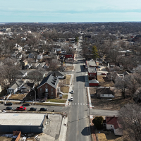 7th Street Corridor overhead photograph