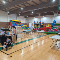 Bounce House at Leavenworth Local Hotel