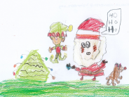 2024 Winner's Drawing of Santa