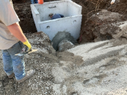 image of storm culvert box, part of the underground infrastructure for stormwater drainage