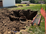 Sanitary Sewer Access hole Sanitary Sewer Access hole