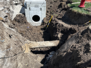 junction box before invert installed