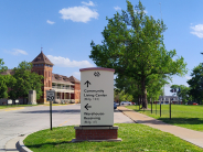 on campus