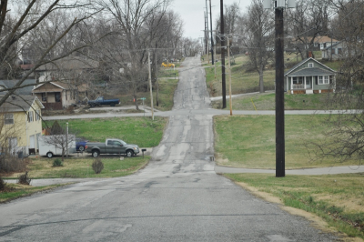 9th Street near Spruce Street is scheduled to receive granite seal treatment in 2021.