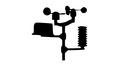 Cartoon image of weather station