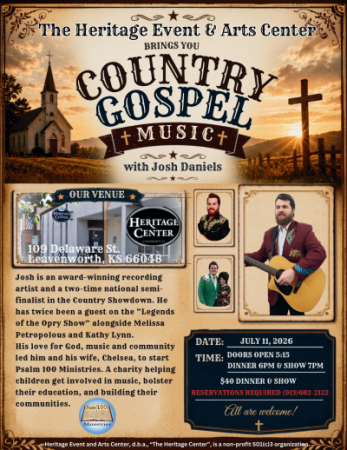 Dinner Show: Josh Daniels & Band