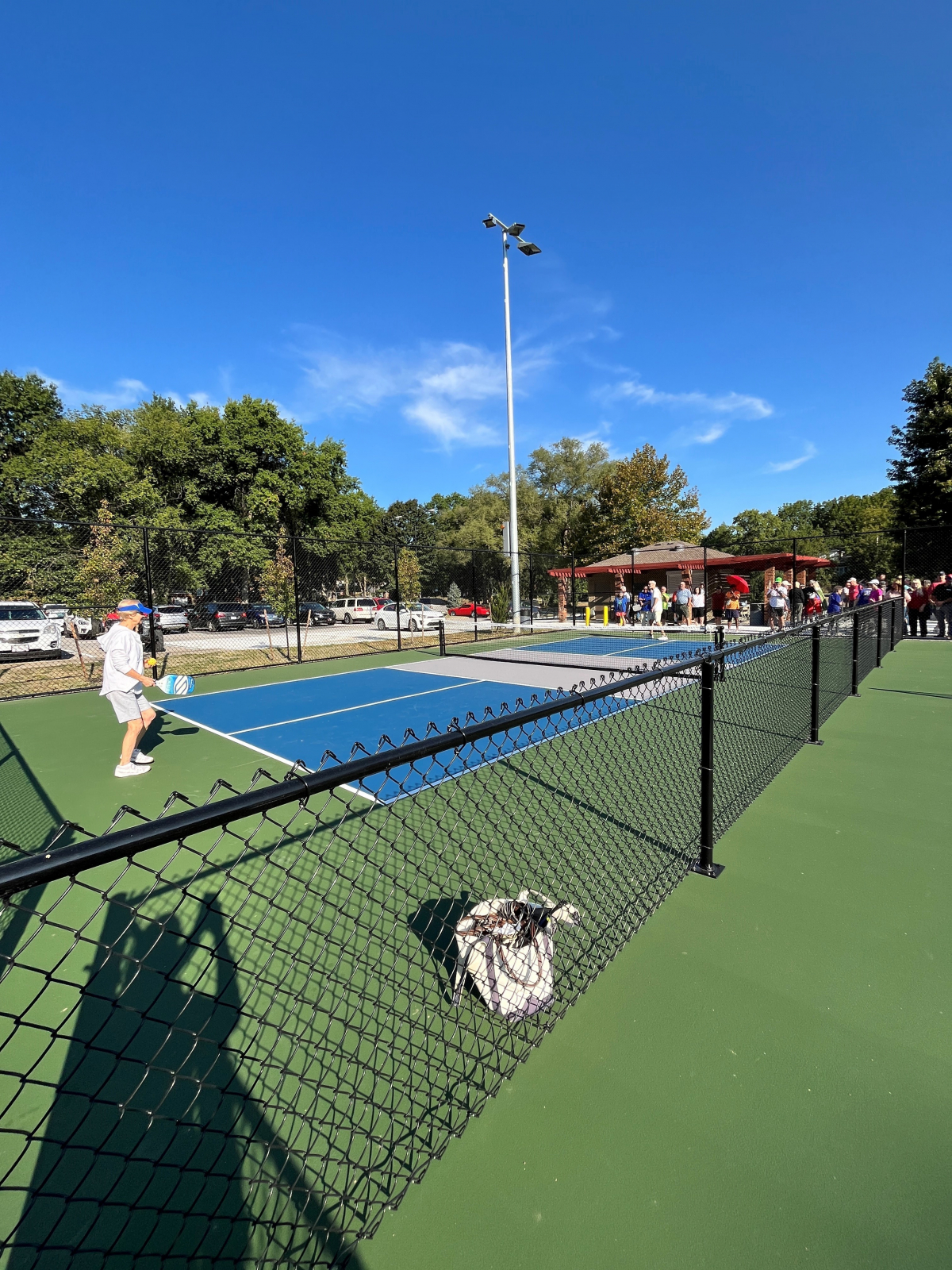 Pickleball Players on Pickleball Court at Cody Park