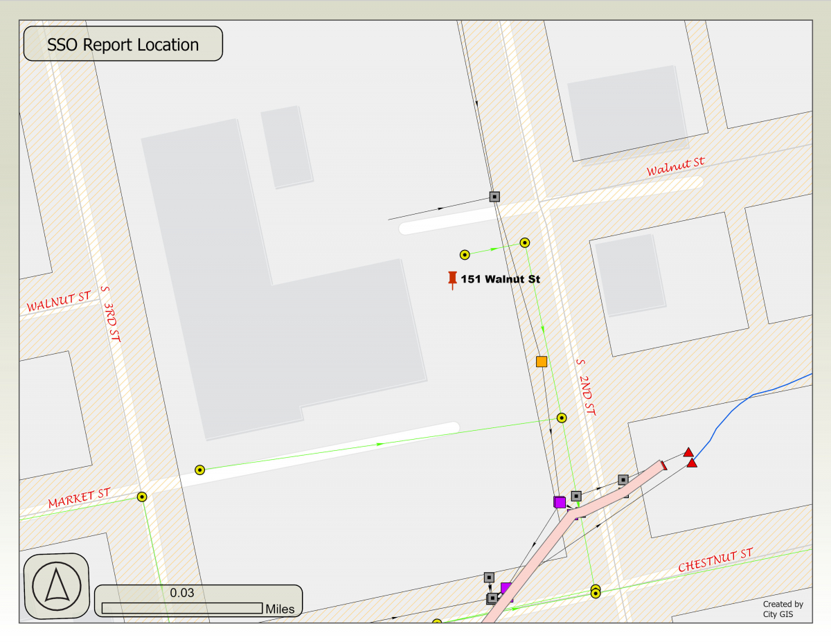 SSO Report location - 151 walnut st