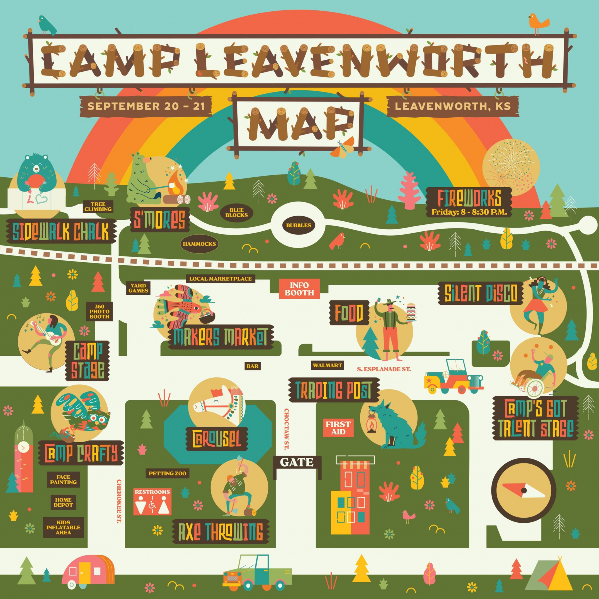 camp Leavenworth map Camp Leavenworth map