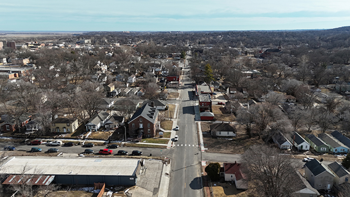 7th Street Corridor overhead photograph