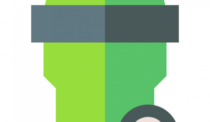trash can green icon