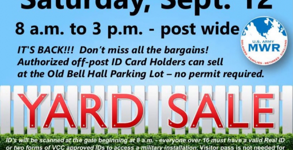Post-Wide Yard Sale